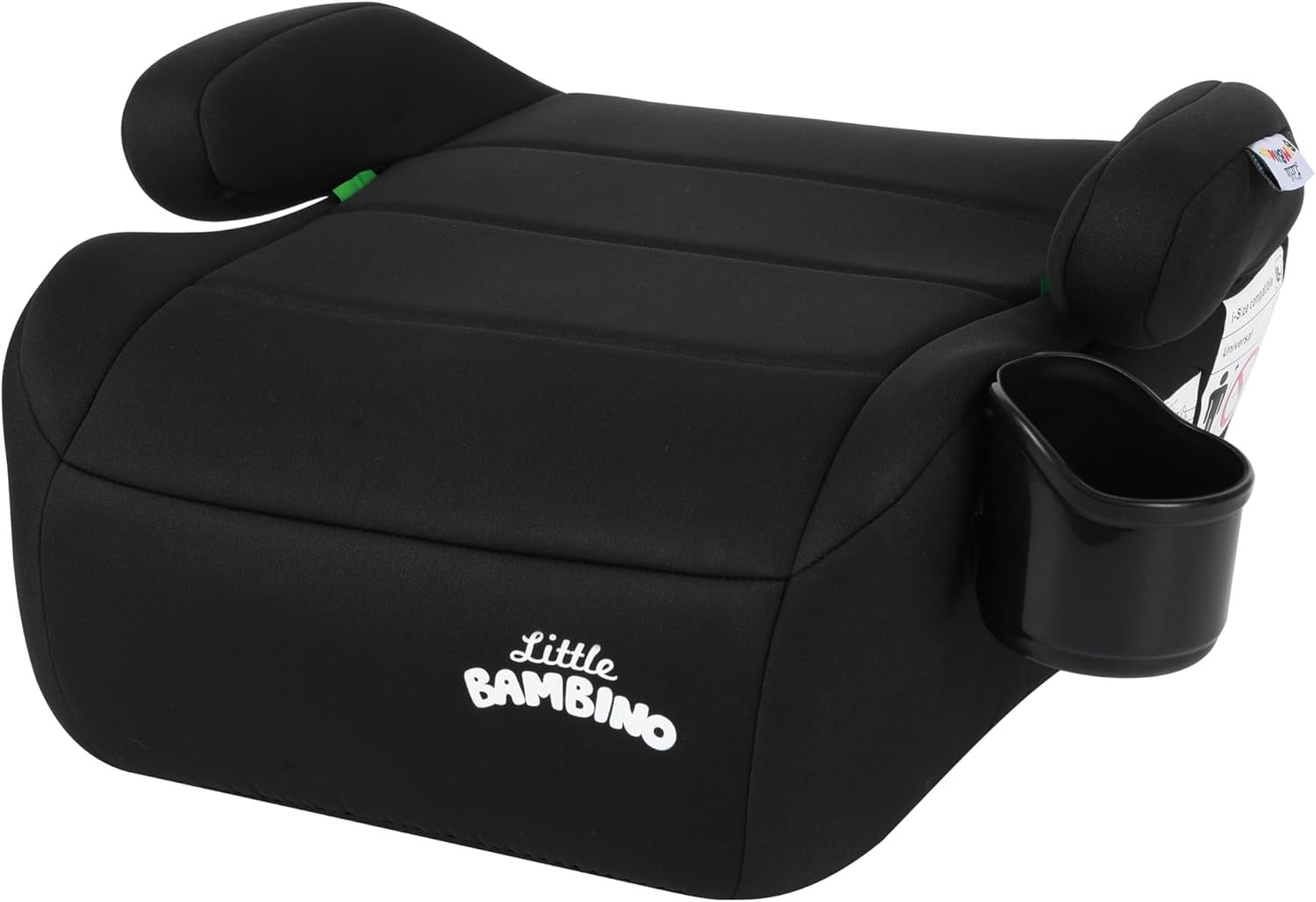 i-Size Booster Seat 125–150cm Cushion Car Seat for Kids 6–12 Years Black