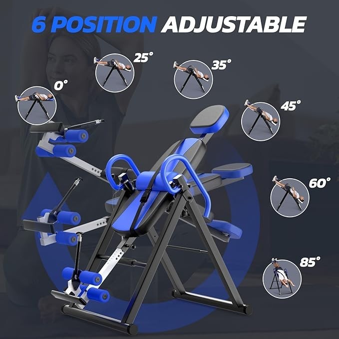 Heavy Duty Inversion Table Back Stretcher 300lb Adjustable