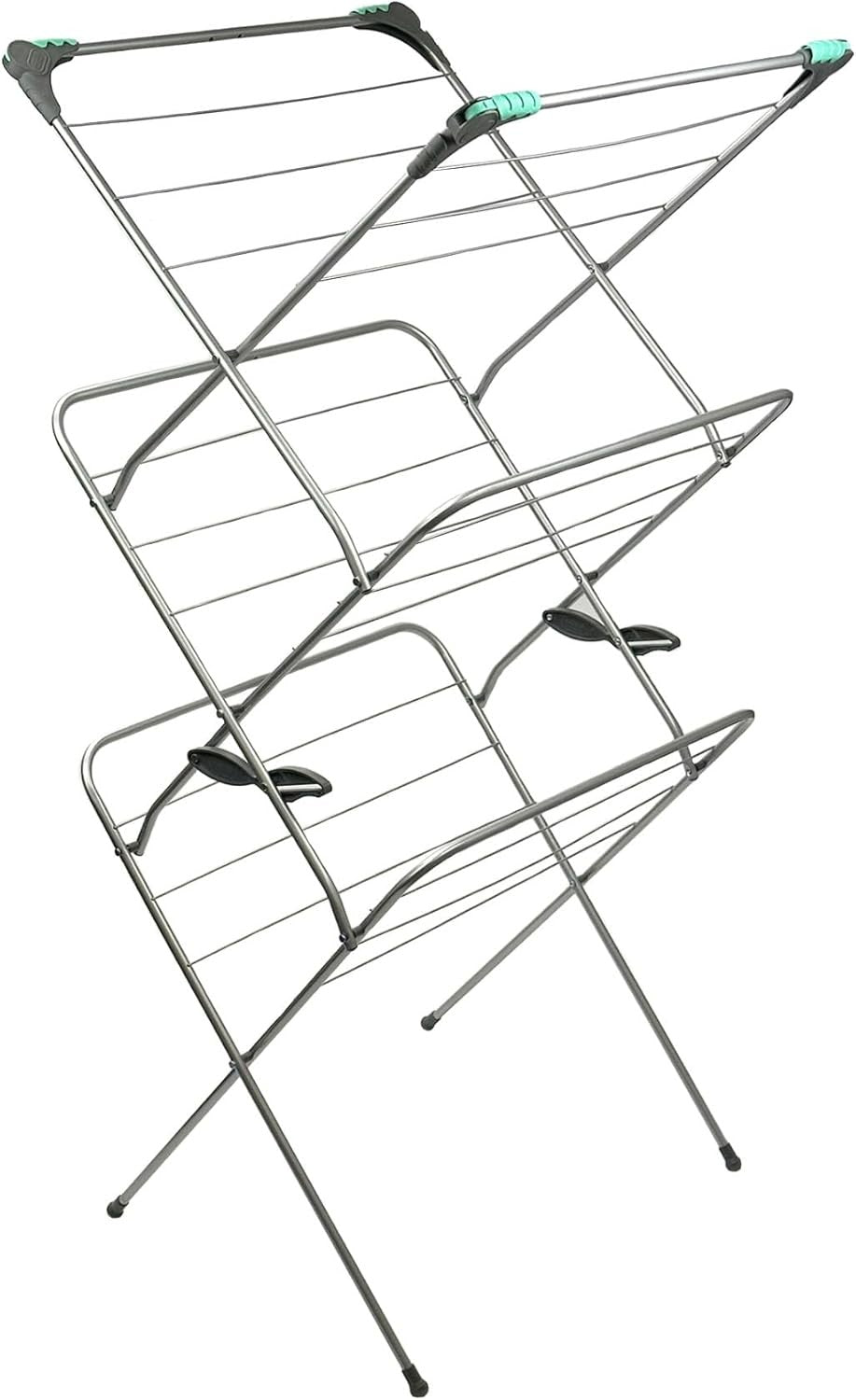3 Tier Clothes Airer Indoor Folding Laundry Drying Rack 18m Space