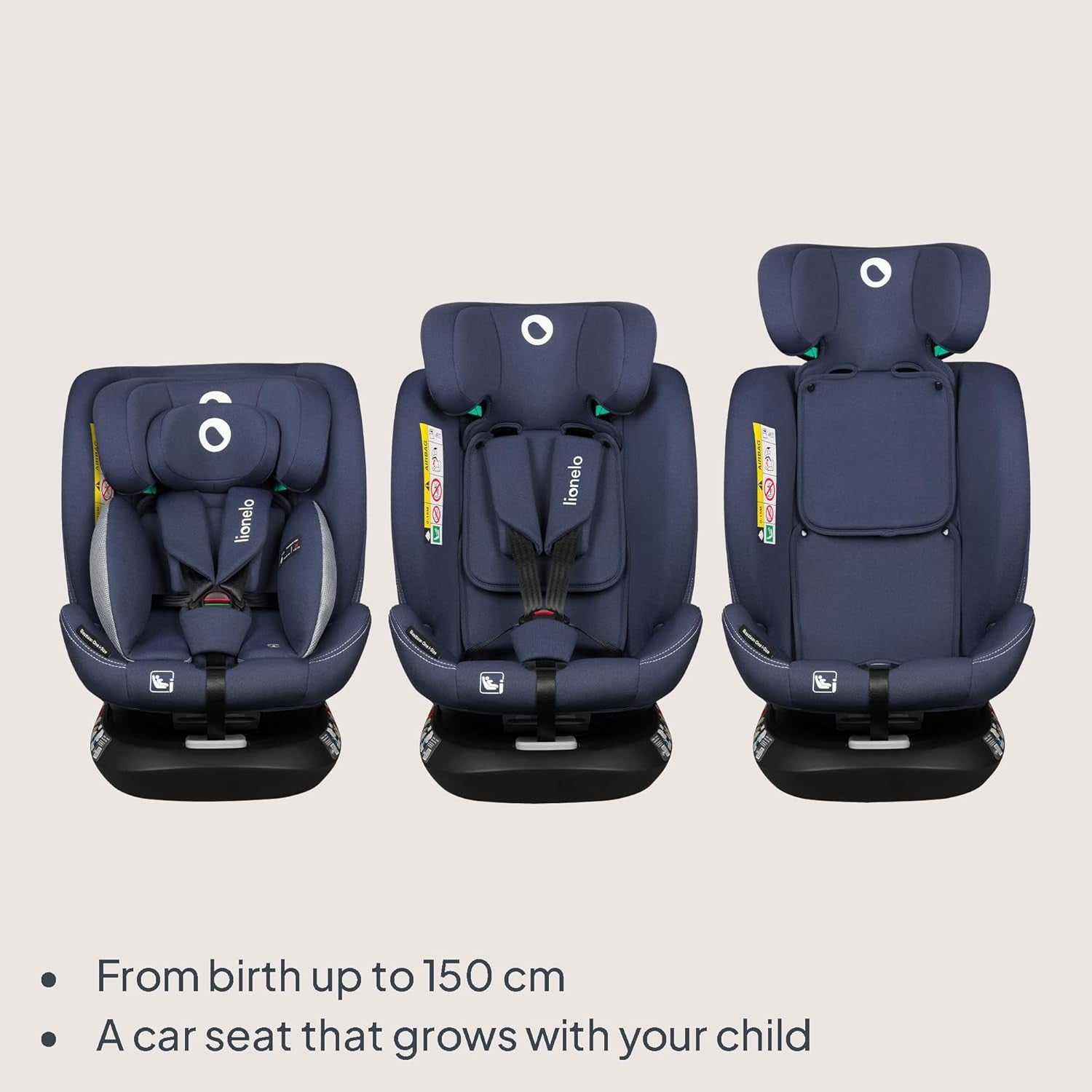 360° Swivel ISOFIX i-Size Baby Car Seat 0–12 Years & Forward Facing