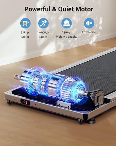 Under Desk Walking Treadmill w/ LED Display & Remote Control