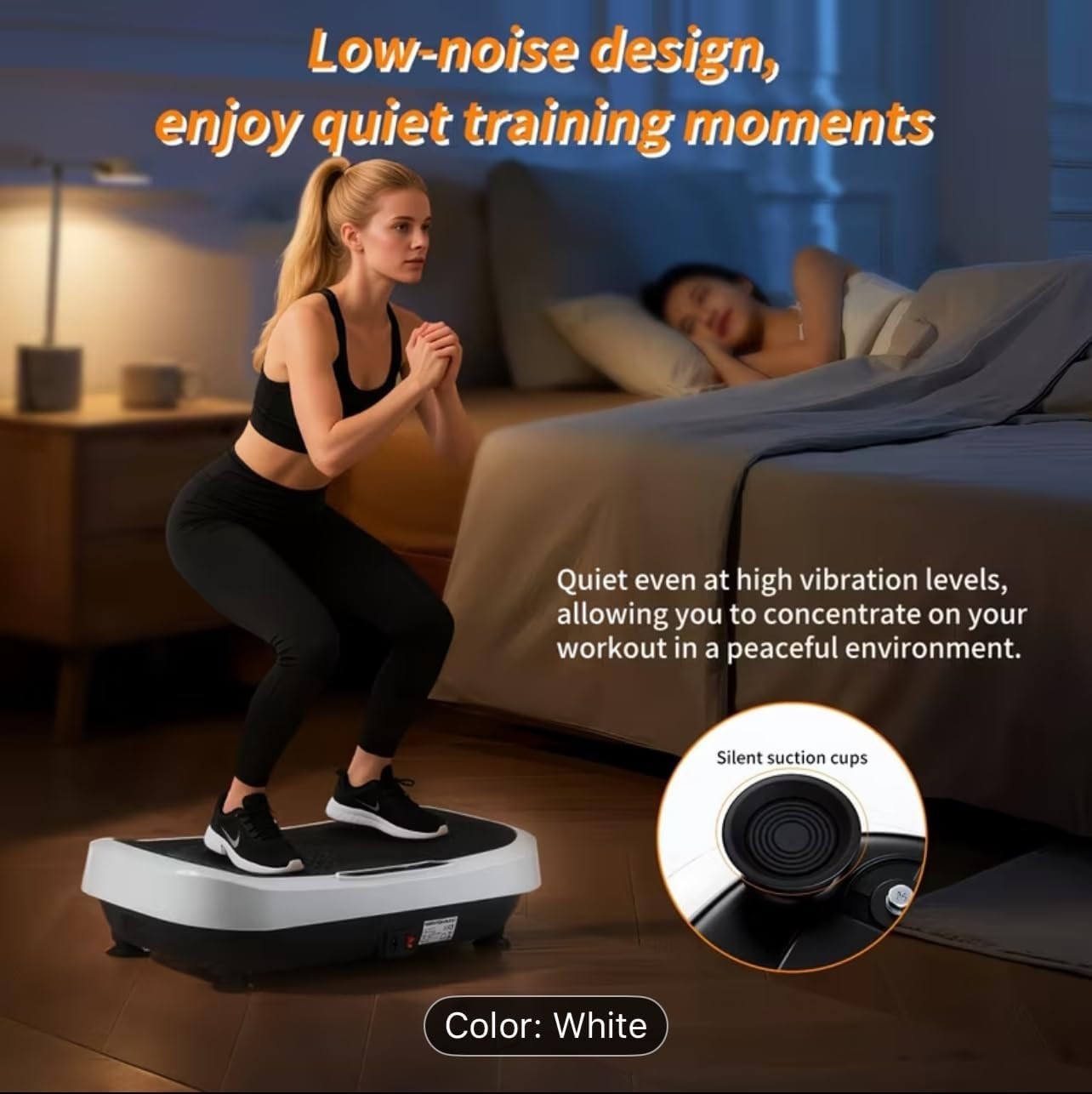 Vibration Plate Exercise Machine 120 Speed 200W Home Fitness