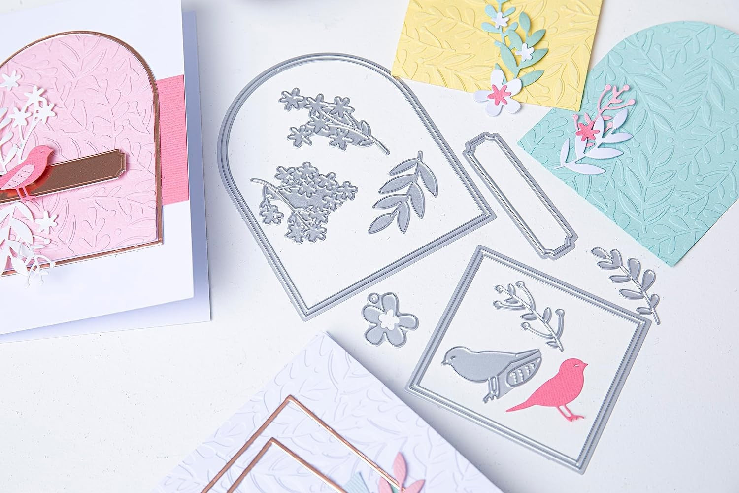 Manual Die Cutting & Embossing Machine Starter Kit for Card Making Crafts