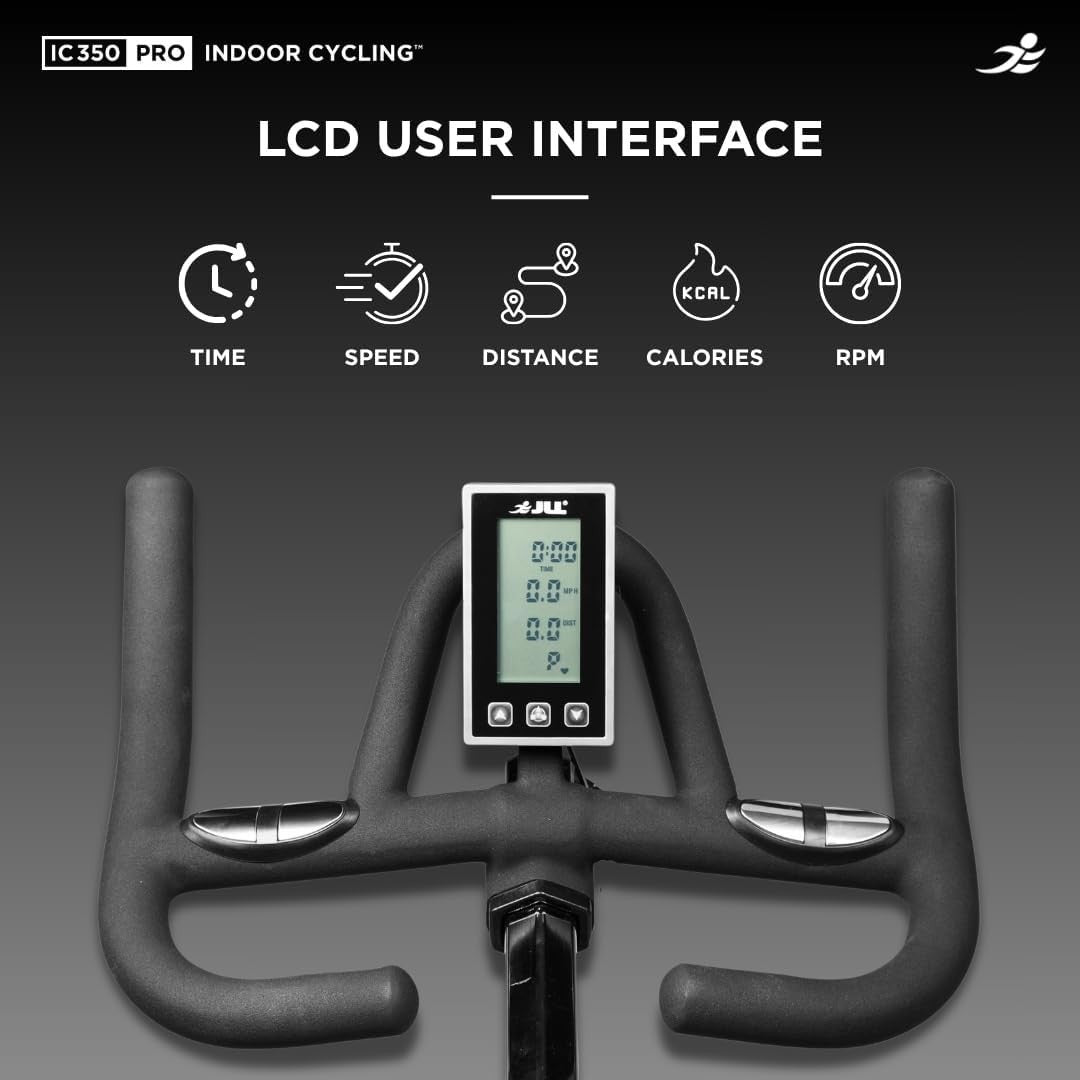 Magnetic Indoor Exercise Bike w/ Advanced Flywheel, LCD Monitor & 125kg Cap
