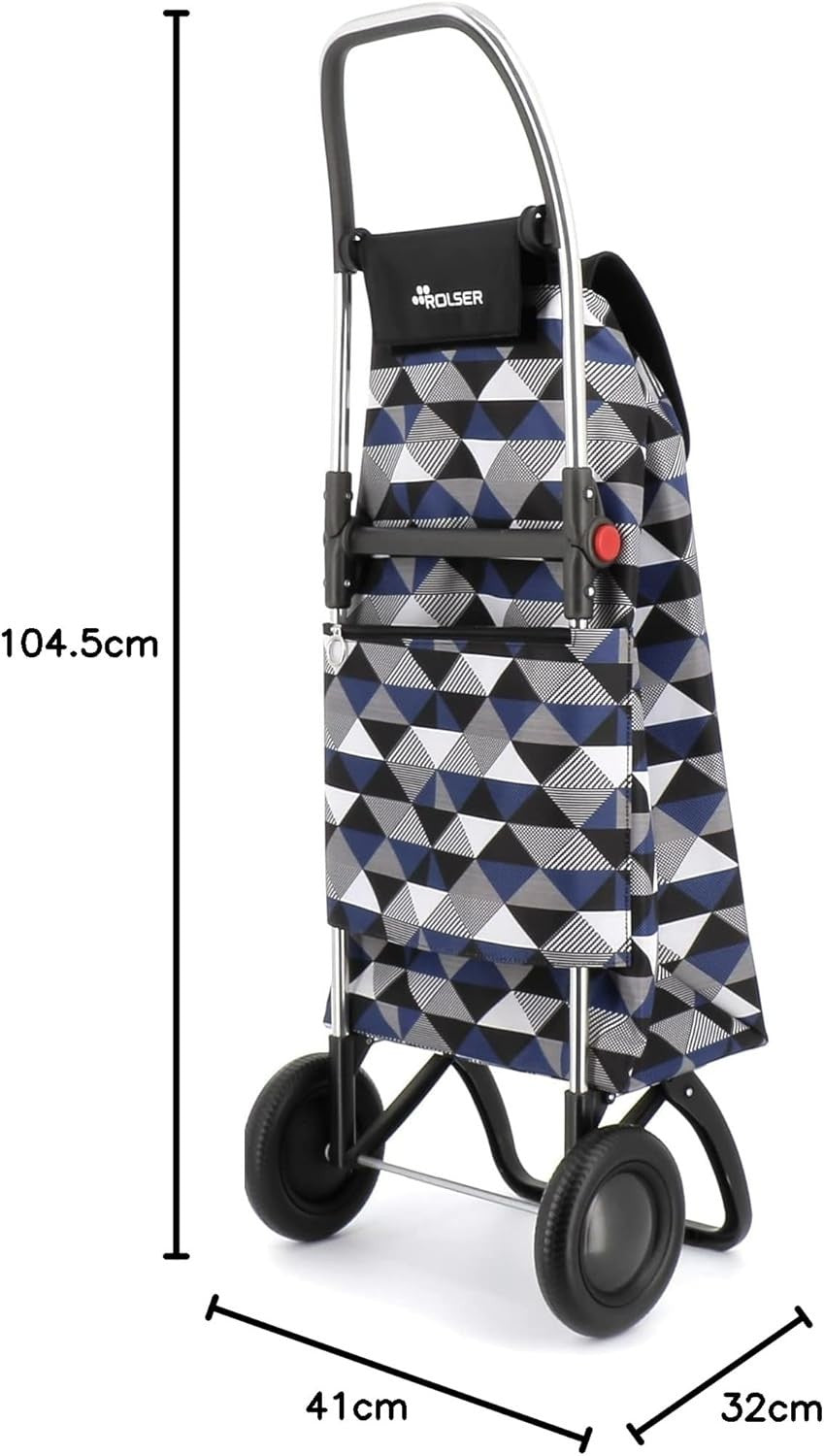 Lightweight 2 Wheel Shopping Trolley Foldable Aluminium Frame