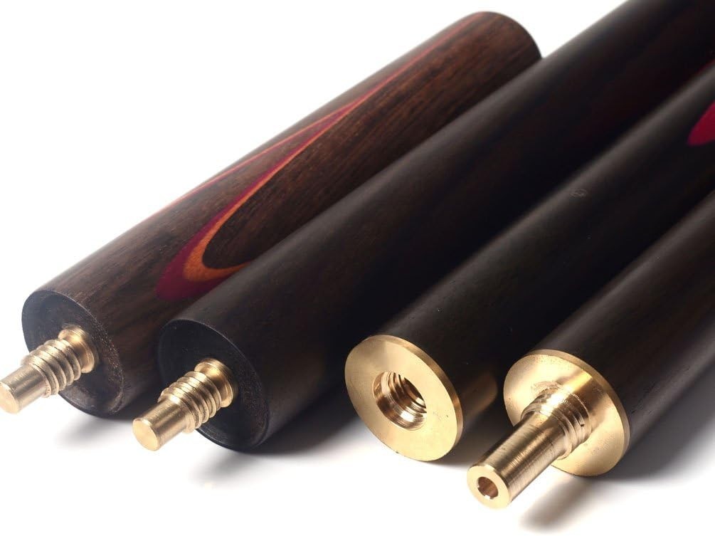 57" 3/4 Joint Ash Snooker Pool Cue 9.5mm Tip Extensions Case