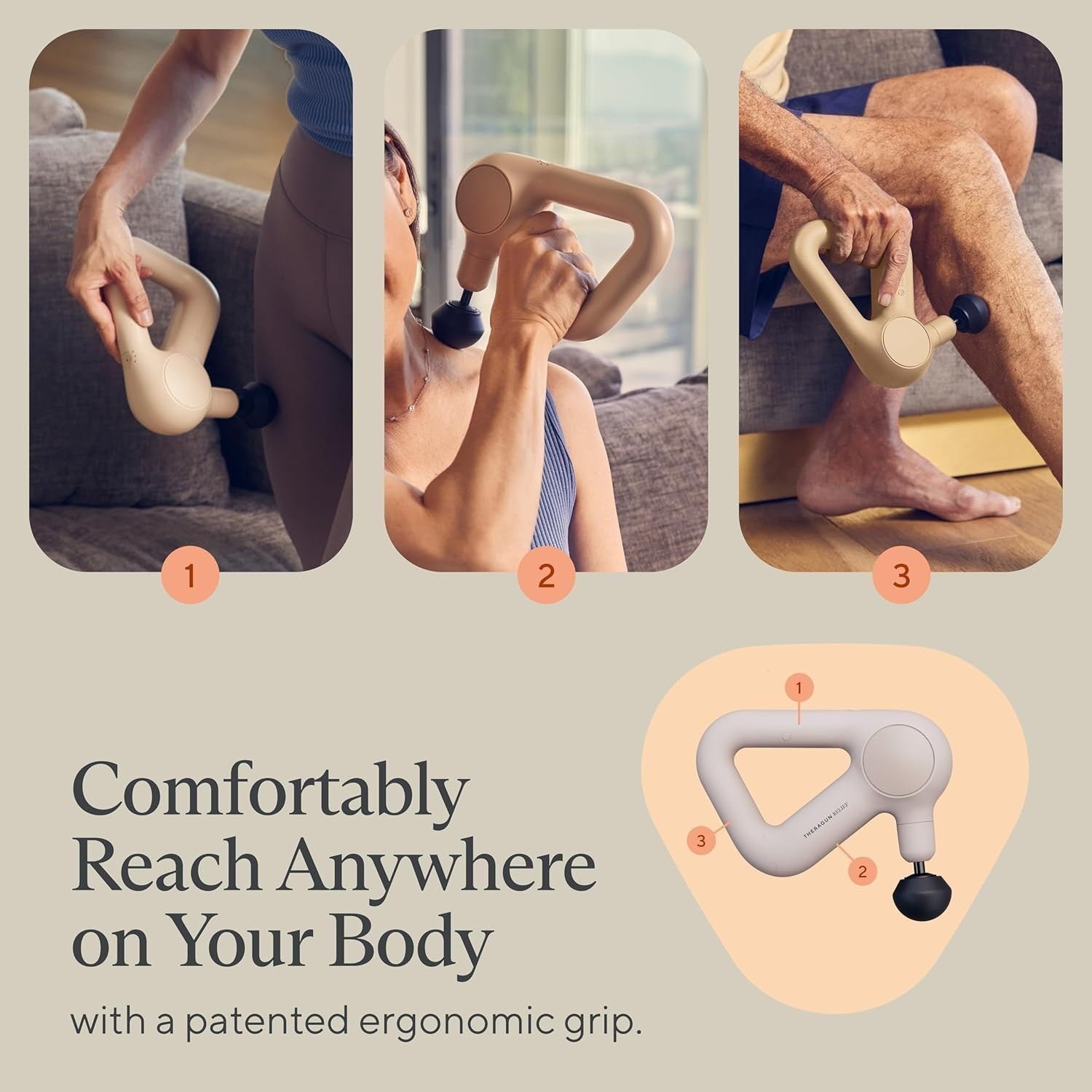 Percussion Massage Gun Deep Tissue Pain Relief Neck Back Leg Shoulder Body