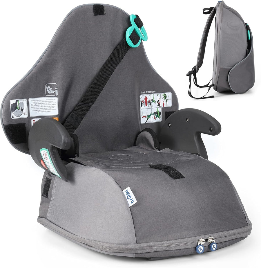 i-Size Travel Booster Car Seat Backpack 126–150cm Portable Foldable
