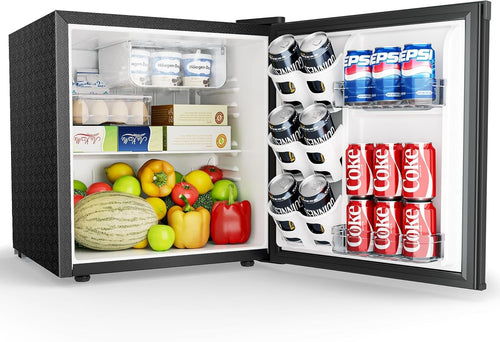 Mini Fridge 46L Compact Table Top Freezer 7-Level Thermostat Black