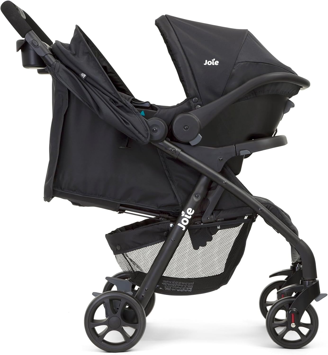 Lie Flat Baby Pushchair from Birth, Travel System Ready, Footmuff