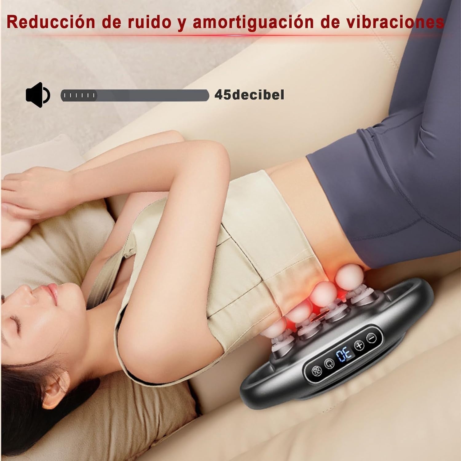 16 Head Deep Tissue Massage Gun Large Area Muscle Relief 30 Speeds Quiet