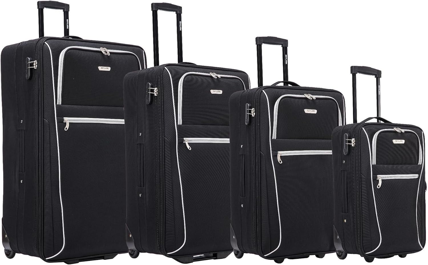 32'' Extra Large Soft Shell Check In Suitcase 20% Expandable 2 Wheel Lock