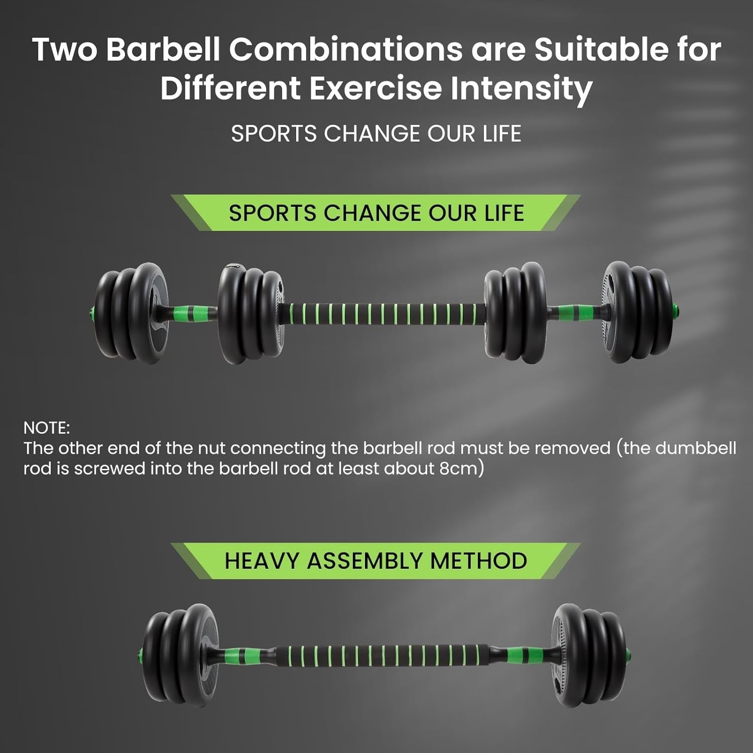 20kg Adjustable Dumbbell Set Home Gym Weights Barbell Kettlebell Push Up Kit