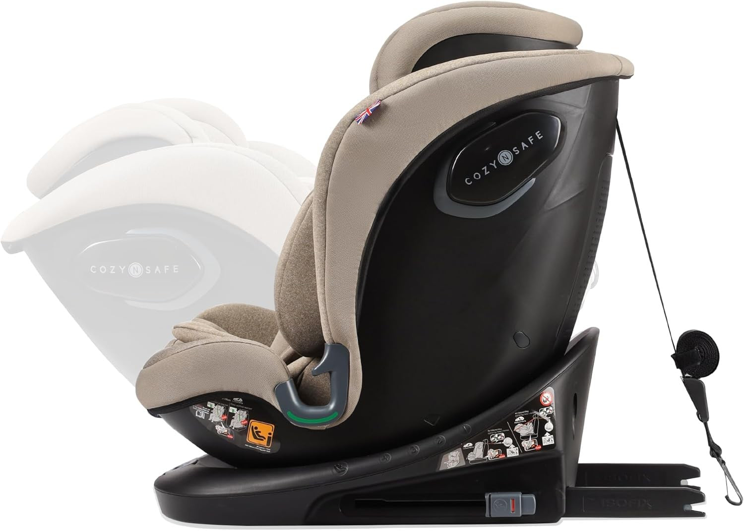 360° Rotating i-Size Child Car Seat ISOFIX 40–150cm All-in-One Safety