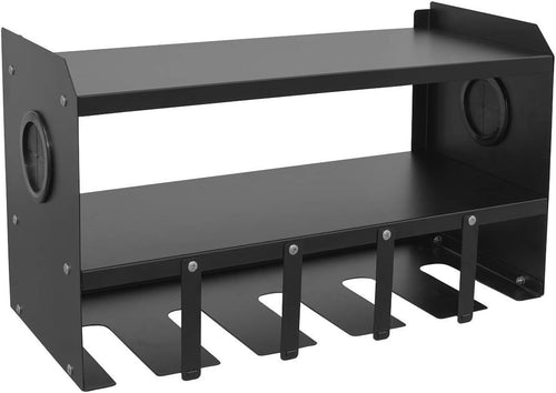 Wall-Mount Power Tool Rack 22x10x4cm Open Shelf Storage for Chargers & Tools