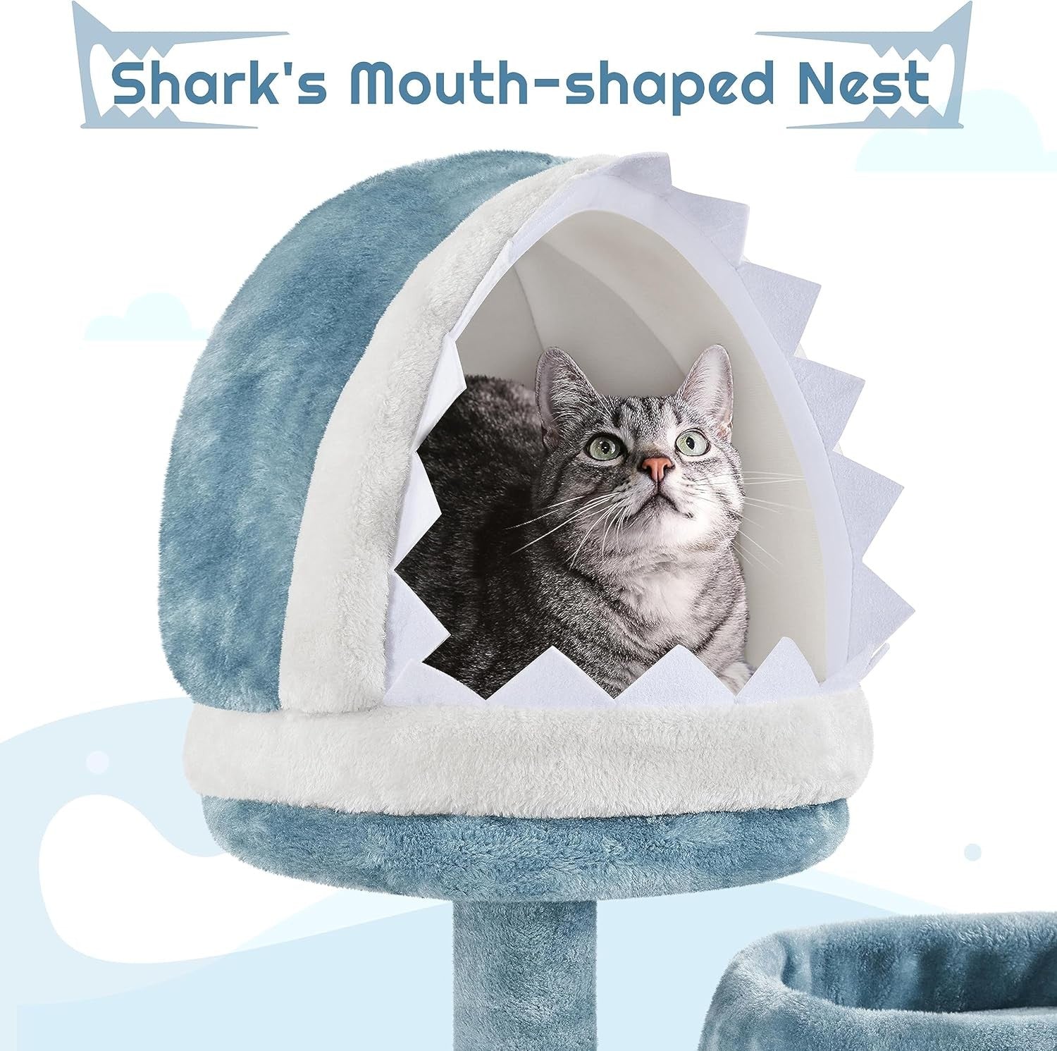 Large Cat Tree Tower 155cm Multi Level Scratching Post Condo Play Centre