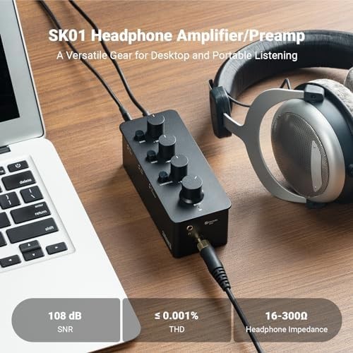 SK01 Headphone Amp EQ Bass Treble Portable Class A