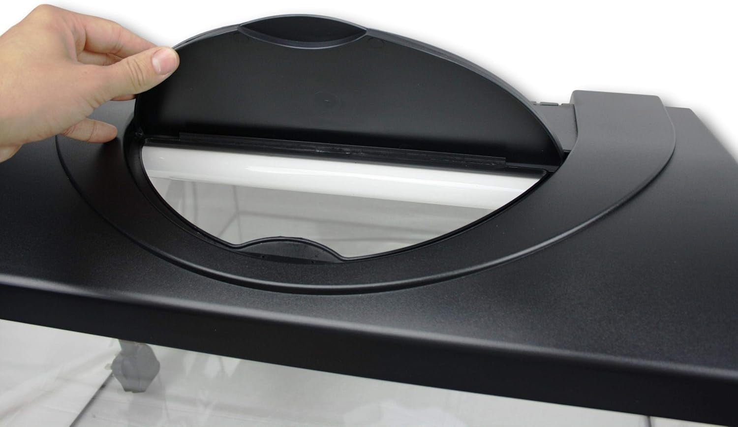 112L Glass Aquarium Kit with LED Light, Stand & Lid – Complete Set