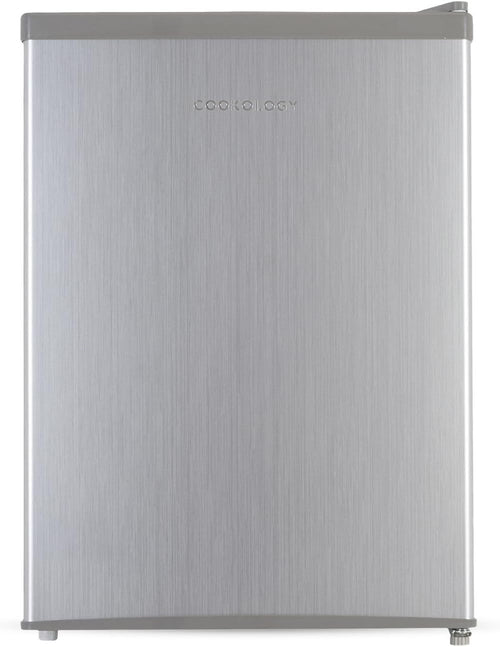 67L Table Top Mini Fridge Compact Freestanding Reversible Door Stainless