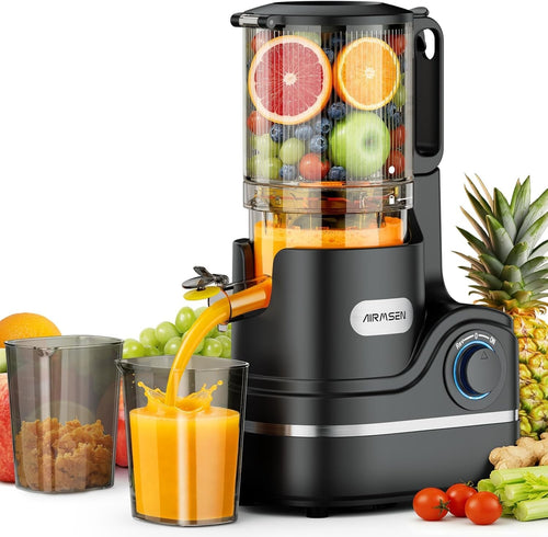 Cold Press Juicer 147mm Wide Chute Whole Fruit Auto Feed 2.1L