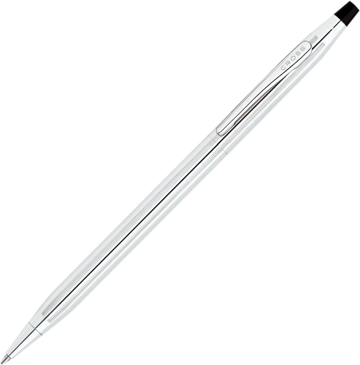 Luxury Lustrous Chrome Ballpoint Pen – Medium Point, Refillable, Gift Box