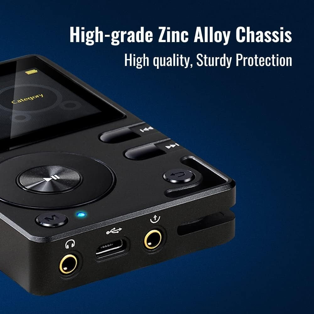 HiFi Music Player Bluetooth DSD DAC FLAC Portable 64GB Memory Expandable