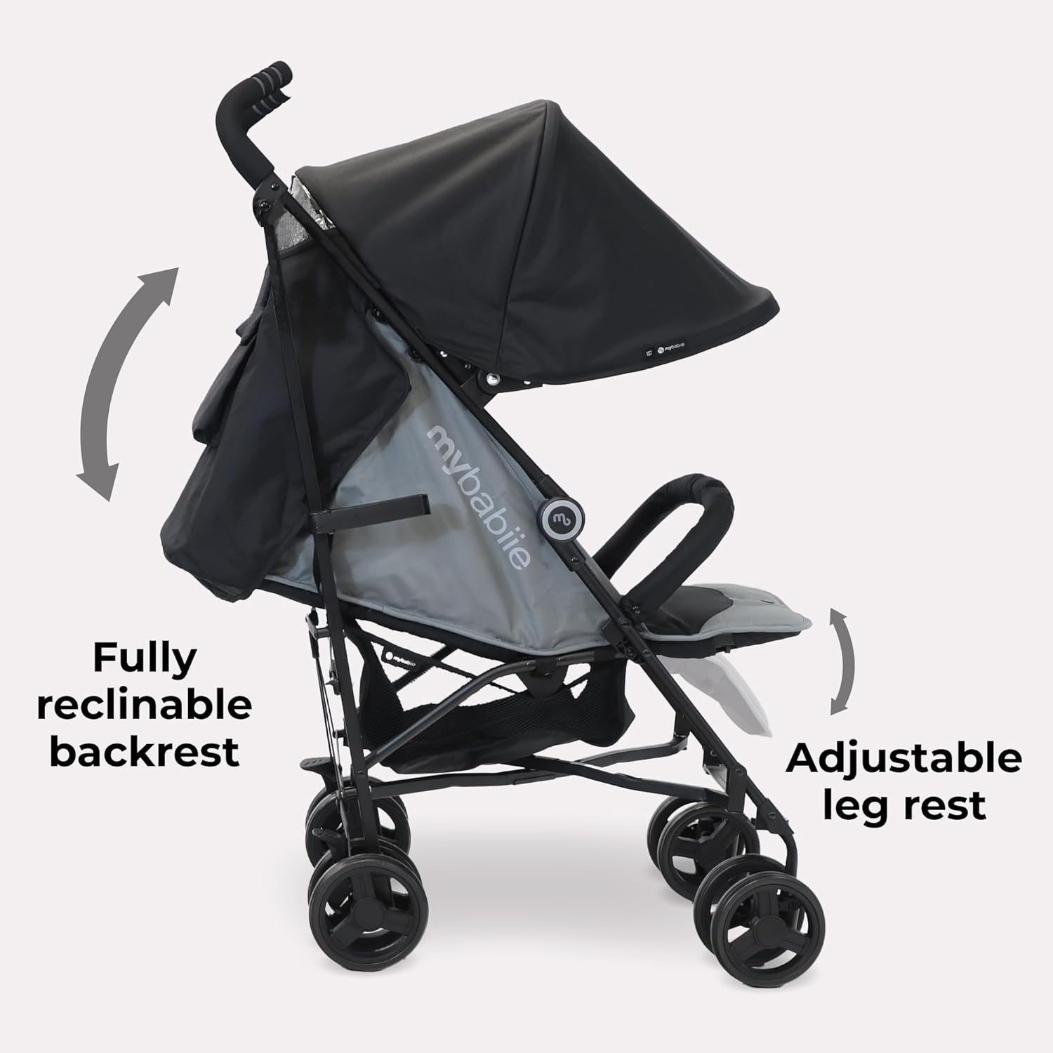 Lightweight Umbrella Stroller Travel Buggy Compact Fold Recline 22kg