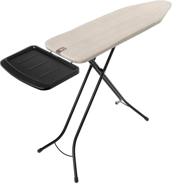 Large Ironing Board 124x38cm Anti Wobble Adjustable Height Steam Iron Rest
