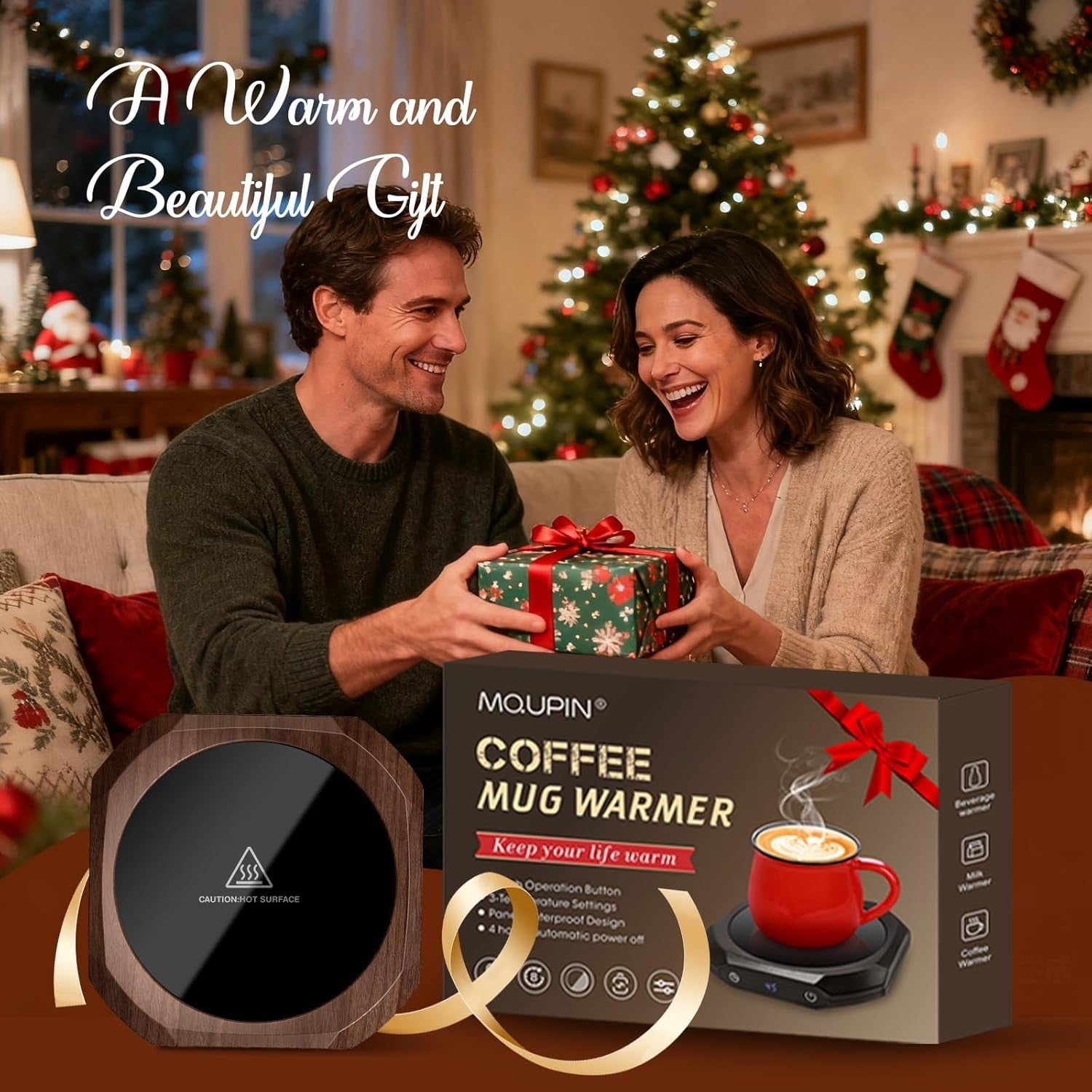 Coffee Mug Warmer 3 Temp 1-9H Timer Desk Cup Heater