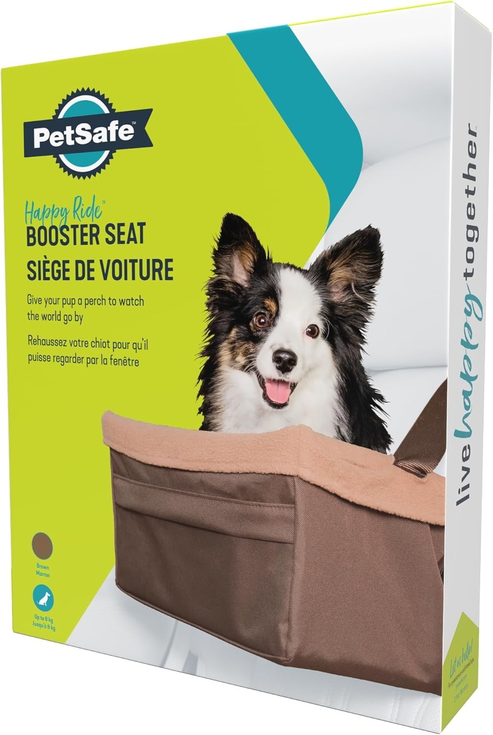 Dog Booster Car Seat Elevated Pet Travel Seat Washable Fleece Small