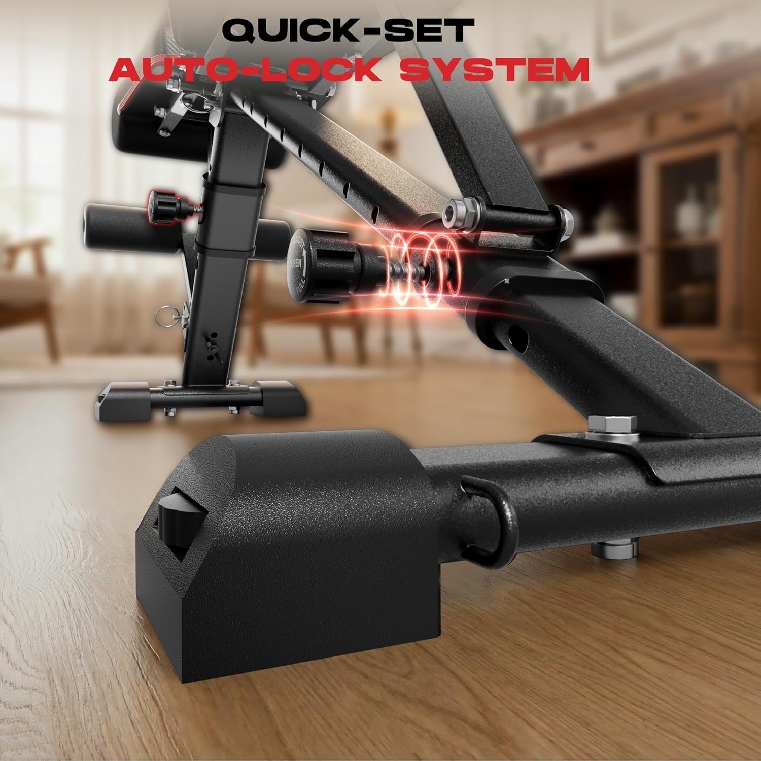 Heavy Duty Folding Weight Bench 400kg Incline Flat Adjustable Home Gym