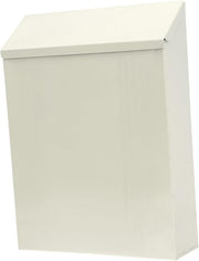 Wall Mounted Iron Mailbox Beige – Lockable Waterproof Post Box for Home & Garden