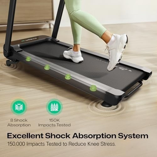 Smart Foldable Treadmill 12km/h Auto Incline Home Office with App