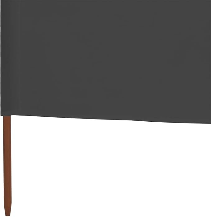 6-Panel Grey Wind Screen 800x80cm Outdoor Garden Camping Privacy Divider
