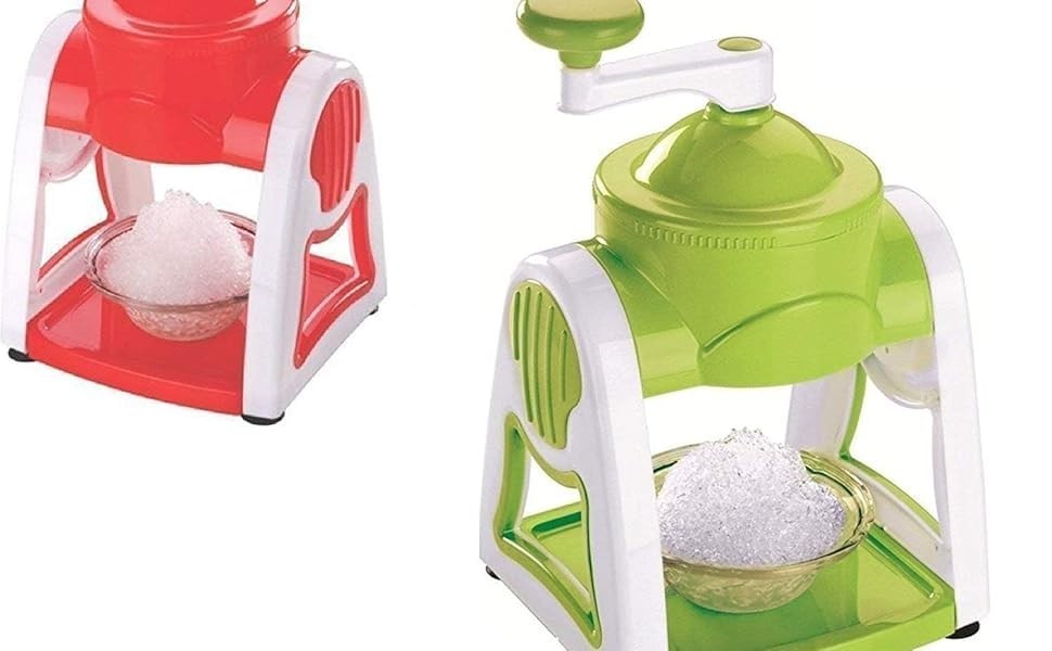 Manual Ice Crusher Snow Cone Maker Portable Summer Slush Shaver