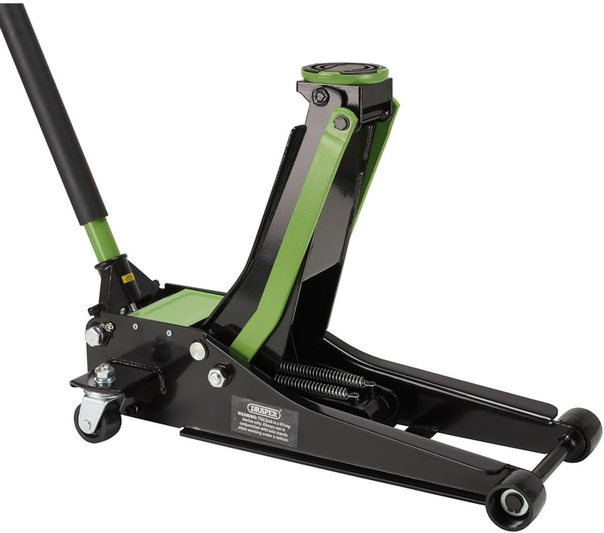 3 Ton Low Profile Trolley Jack 75–505 mm Heavy Duty Car Lift Green/Black