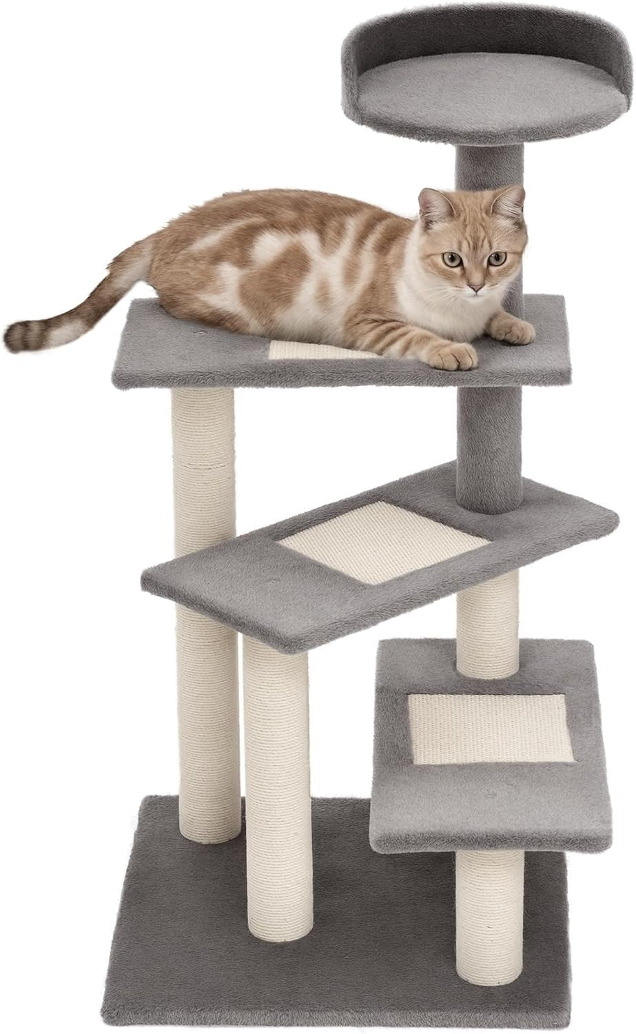 Cat Tree Activity Centre Scratching Post Tower Plush Platform Indoor Cats
