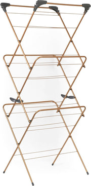 3 Tier Clothes Airer Folding Laundry Drying Rack Compact Indoor Stand