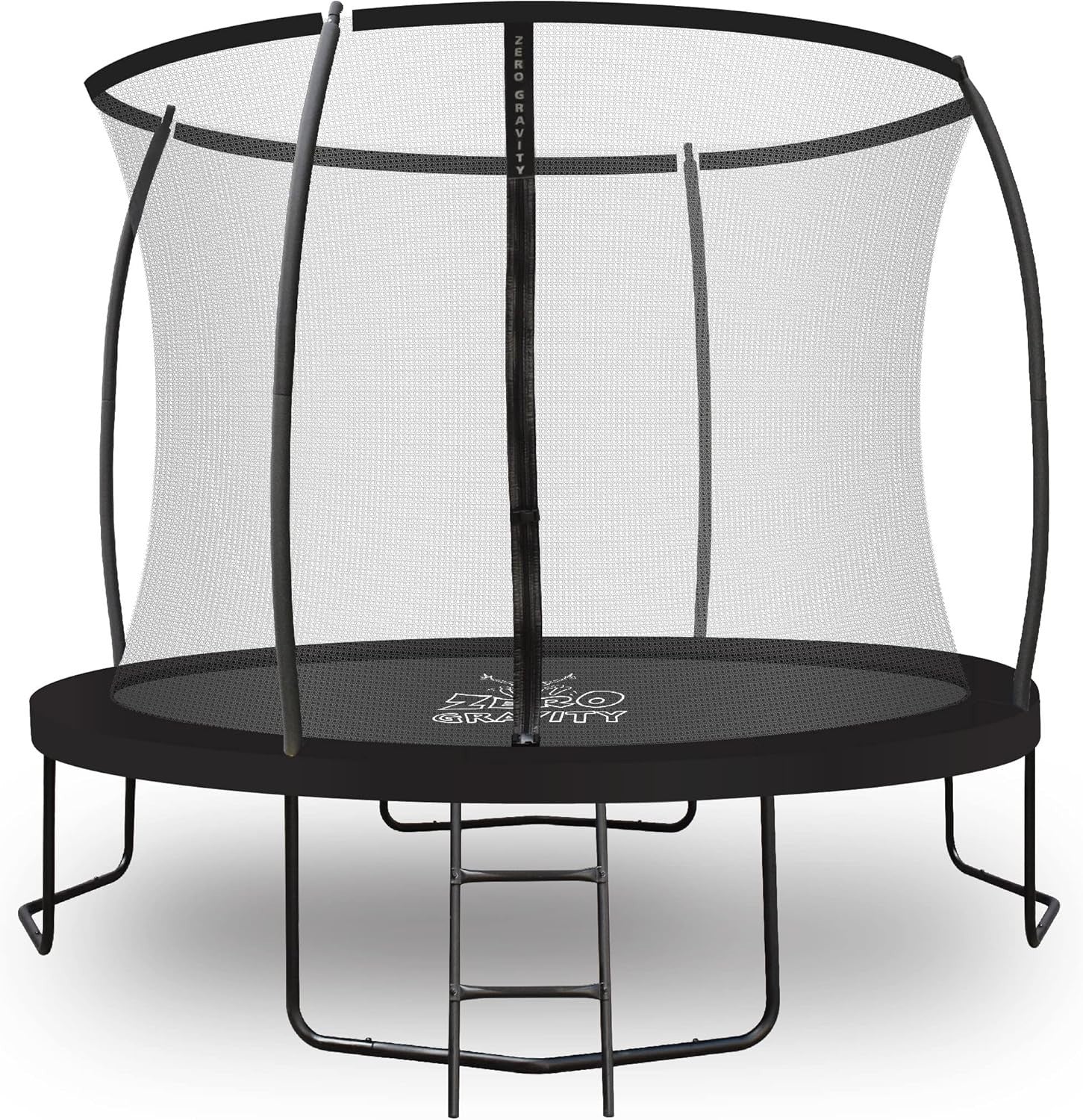 10FT Outdoor Garden Trampoline Safety Enclosure Ladder PVC Padding