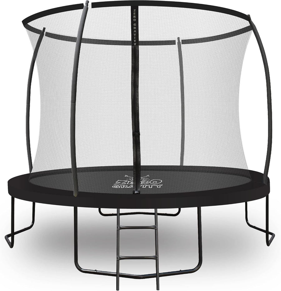 10FT Outdoor Garden Trampoline Safety Enclosure Ladder PVC Padding