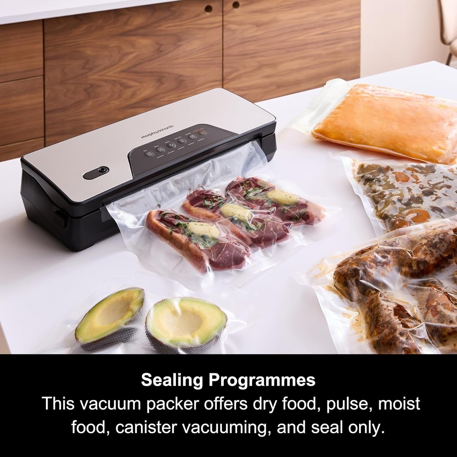 Fast Vacuum Sealer Machine - 5 Modes, USB Recharge, Built-in Cutter, Compact