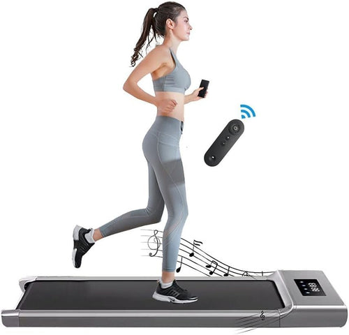Under Desk Walking Pad 2.5HP Treadmill 12km/h Bluetooth Speaker Compact Home