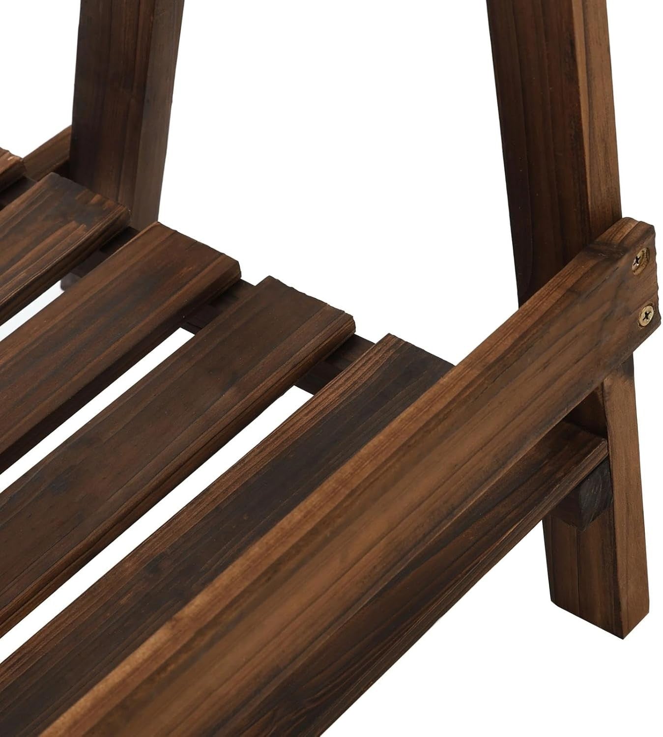 3 Tier Wooden Ladder Plant Stand Folding Garden Flower Pot Display Shelf