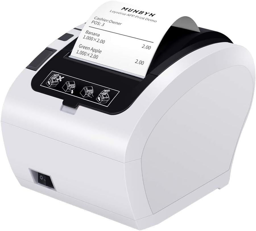 80 mm Thermal POS Receipt Printer USB & Ethernet for Shop & Restaurant