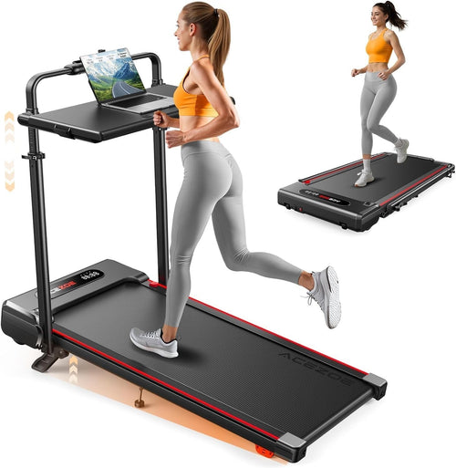 Foldable Treadmill with Handles & Incline | 12KM/H Home Walking Pad
