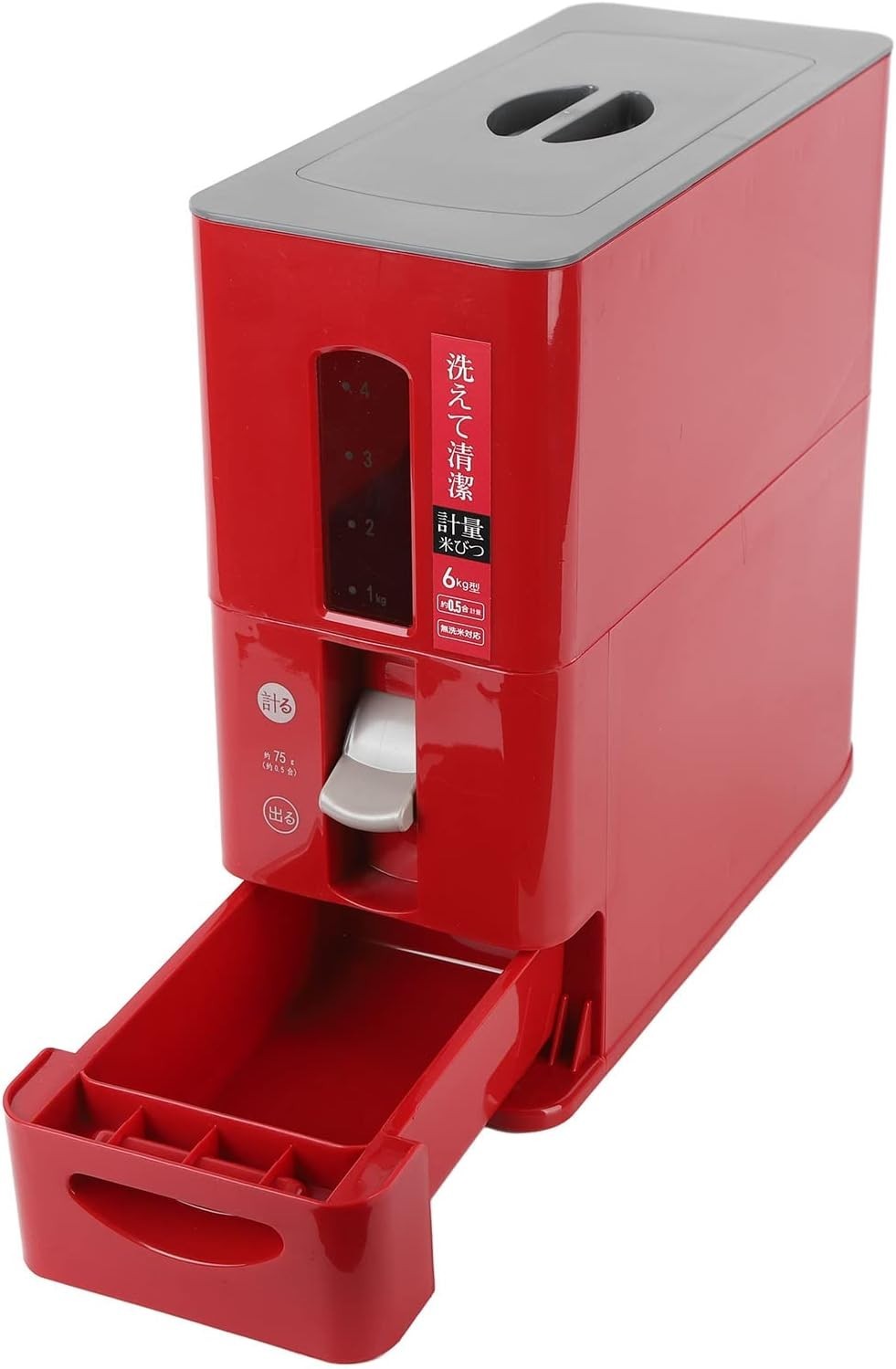 6KG Automatic Rice Dispenser Transparent Drawer Grain Storage Bin