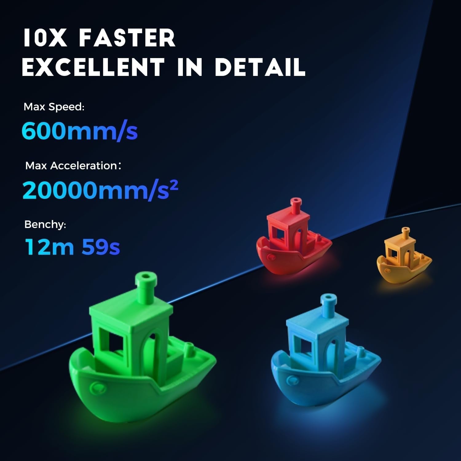 High Speed 3D Printer 600mm/s Auto Level Camera Direct Drive
