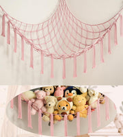 XL Toy Hammock Storage Net for Stuffed Animals – Cotton Wall Corner Holder