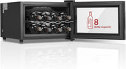 8 Bottle Wine Cooler Fridge Digital Temperature Control Quiet Tabletop