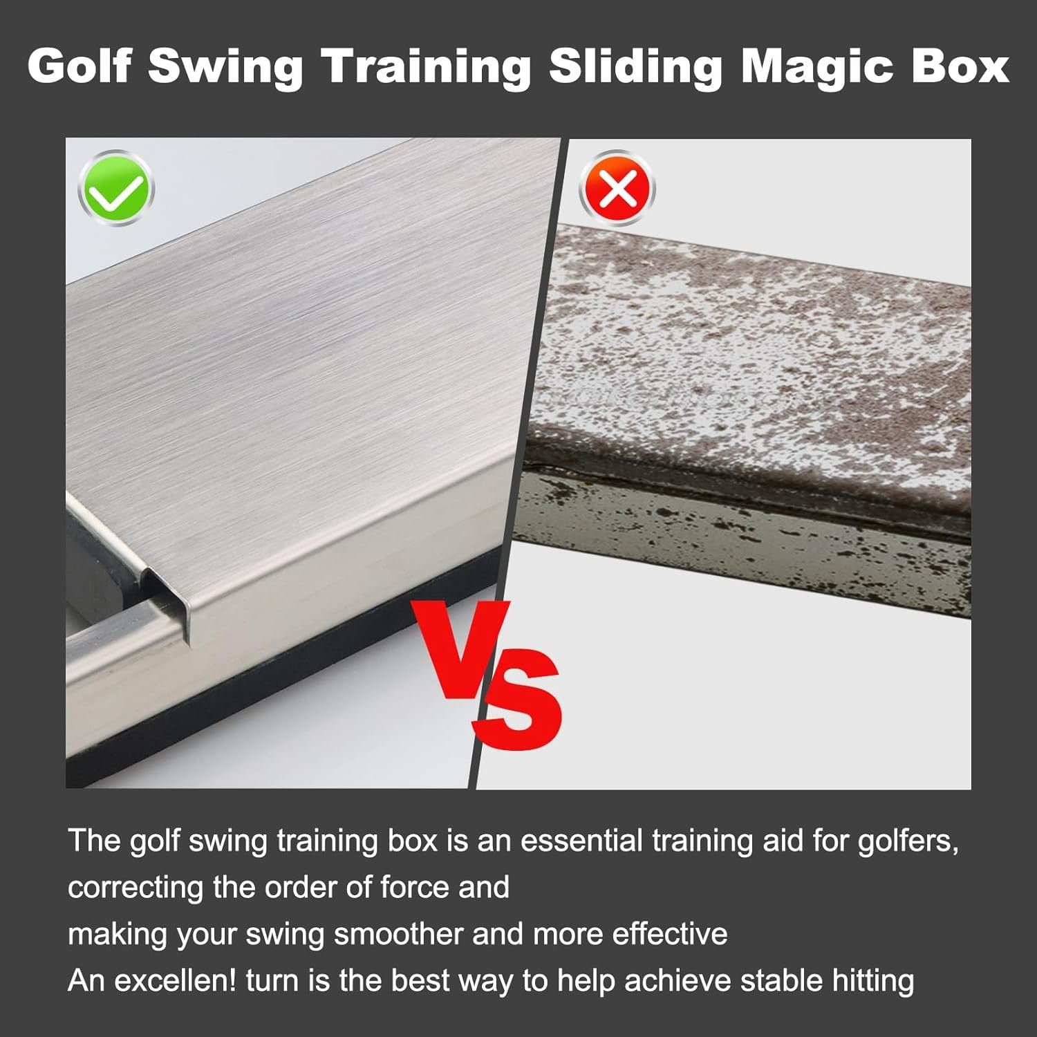Golf Swing Trainer Pedal Power Rotation Training Aid Stainless Steel